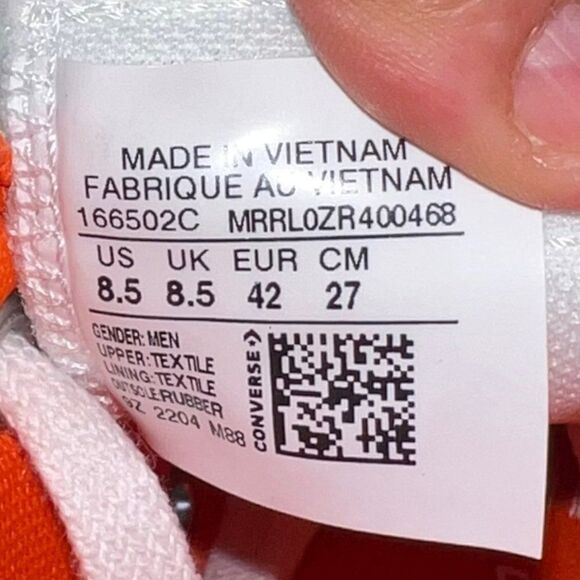 Converse Chuck 70 Hi 'UNT1TL3D - Black' 166502C Men's 8.5 Women's 10 - Picture 10 of 11